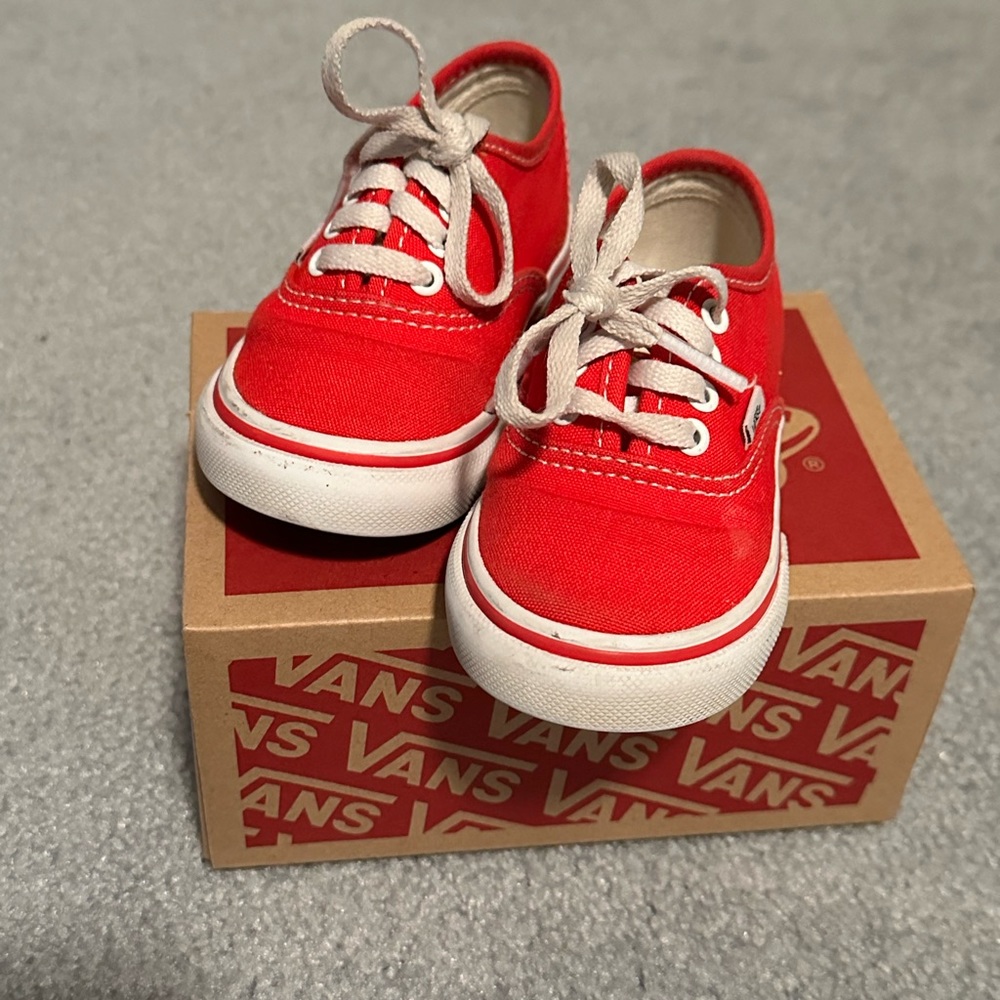 Vans Authentic Red Toddler Sneaker